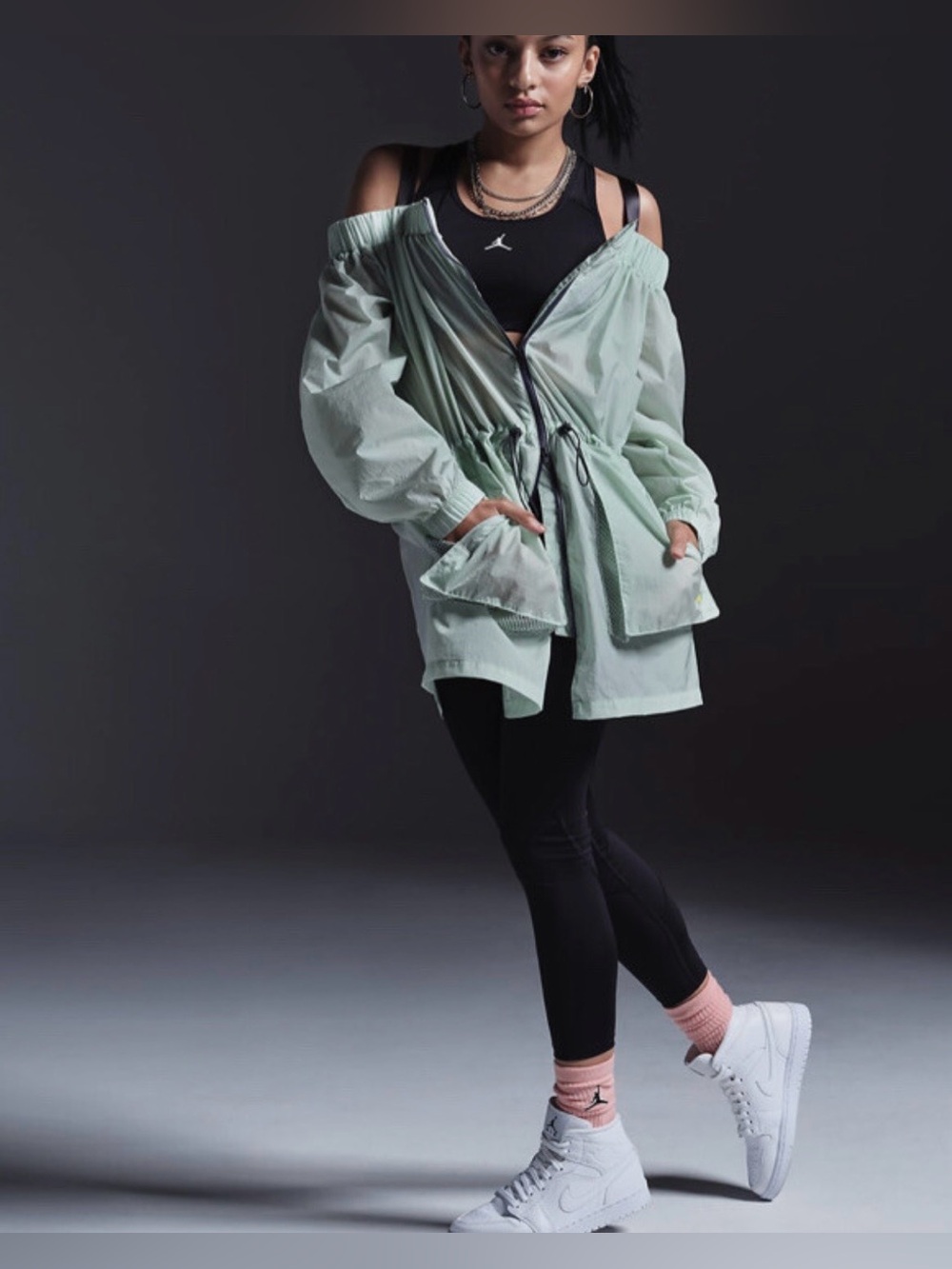 Jordan Utility Off Shoulder Jacket - Picture 13 of 16